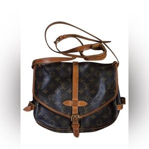 Louis Vuitton Saumur 30 Brown Monogram Leather Messenger Bag